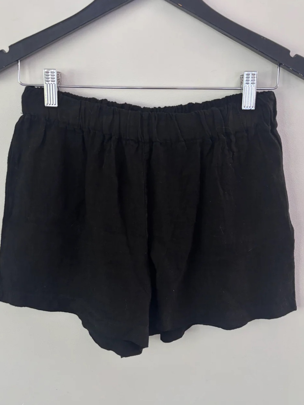 Suzy D linen black shorts NWT sz Medium